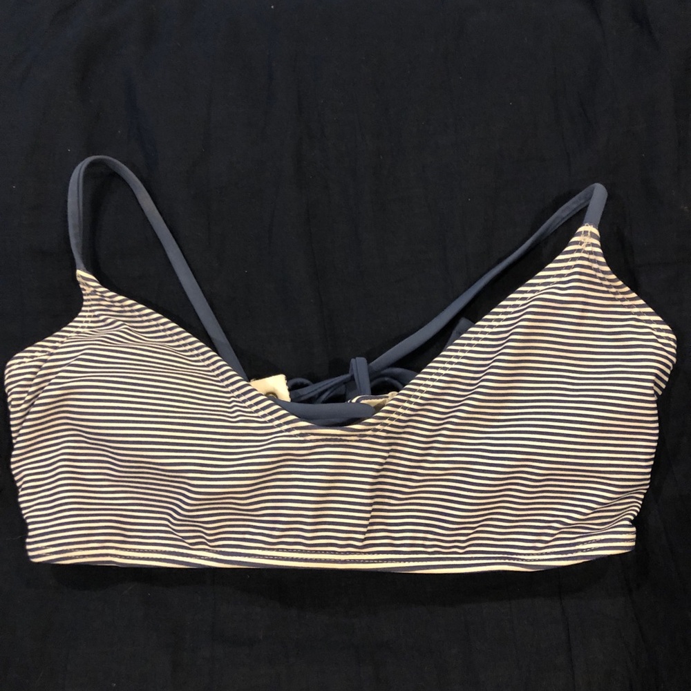 stripe bikini top